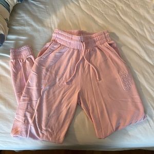 Frankie’s bikinis pink sweatpants